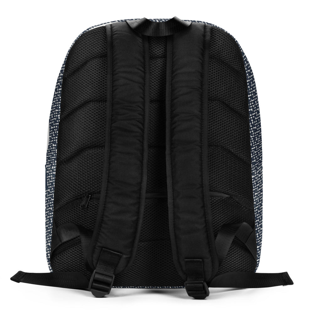 Dark Patterned Minimalist Backpack