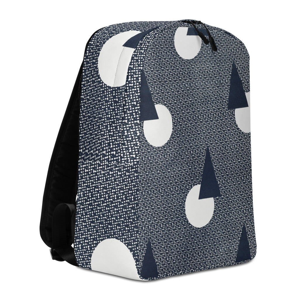 Dark Patterned Minimalist Backpack